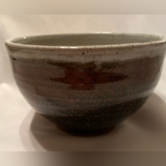 Gorgeous Handmade Signed Culbertson Drip Pottery Bowl